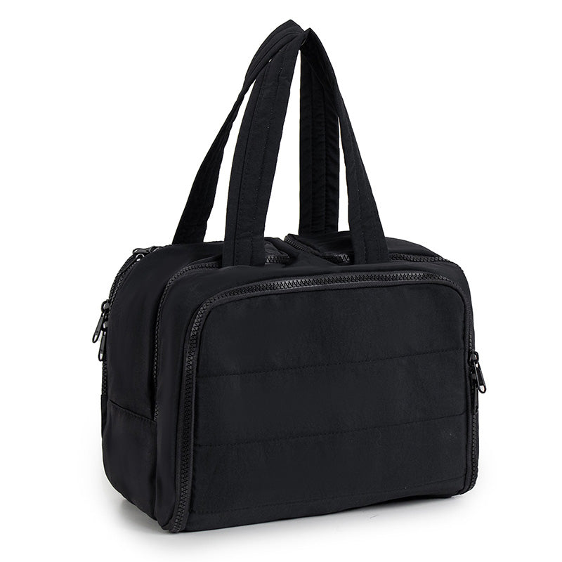 🌟 Trousse de toilette élégante avec des compartiments astucieux - parfaite pour les voyages et le maquillage !