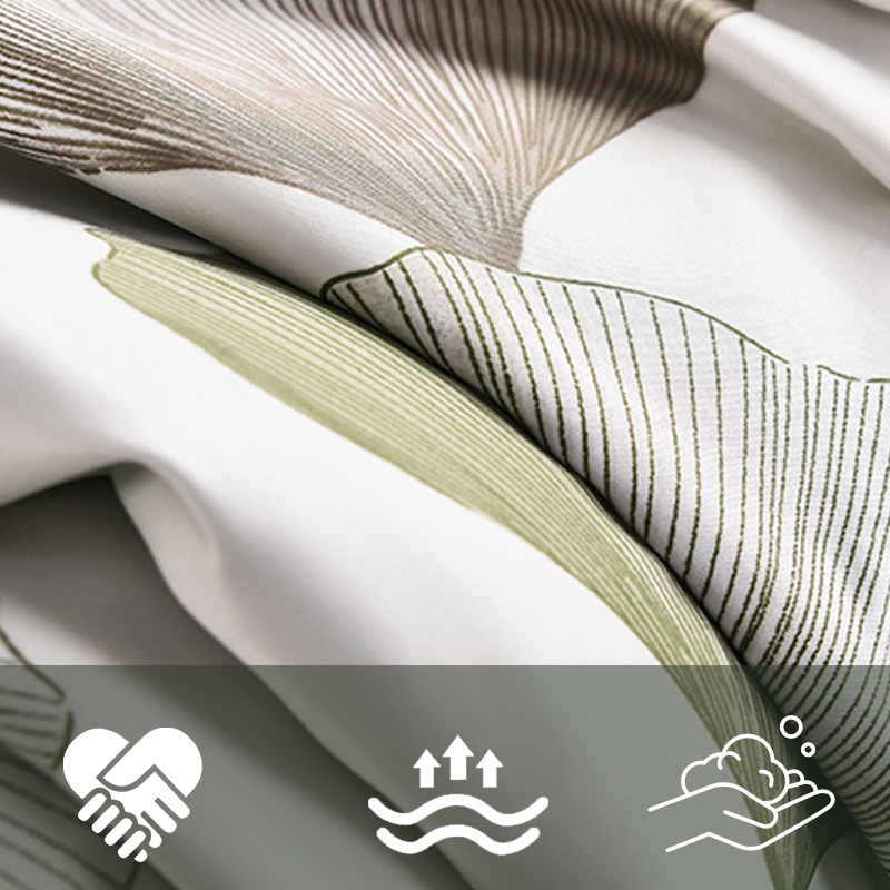 Drap de lit floral respirant et rafraîchissant 4 pièces