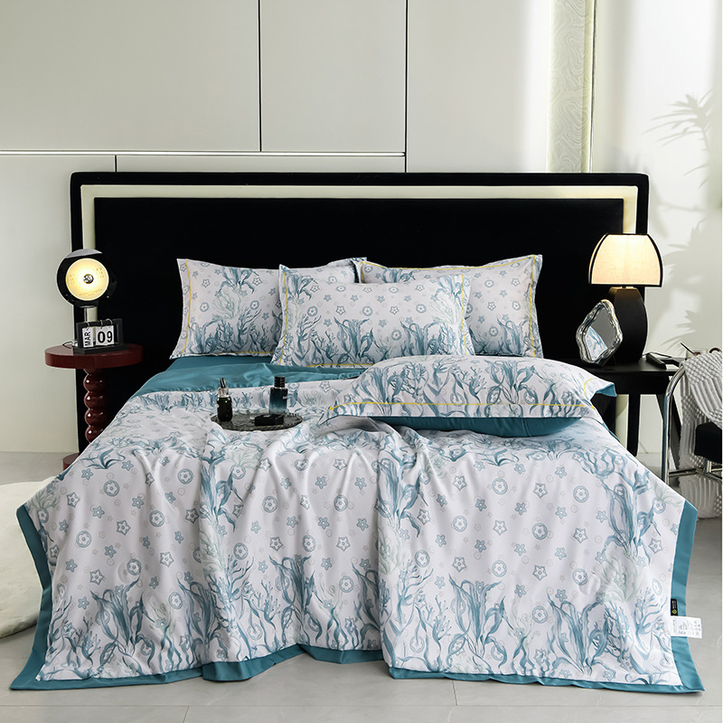 🔥Offre estivale limitée 60% de réduction 🌸 Parure de Lit 4 Pièces Florale Fraîche et Respirante