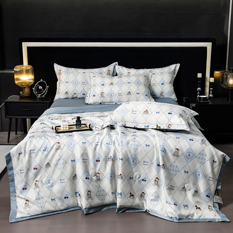🔥Offre estivale limitée 60% de réduction 🌸 Parure de Lit 4 Pièces Florale Fraîche et Respirante