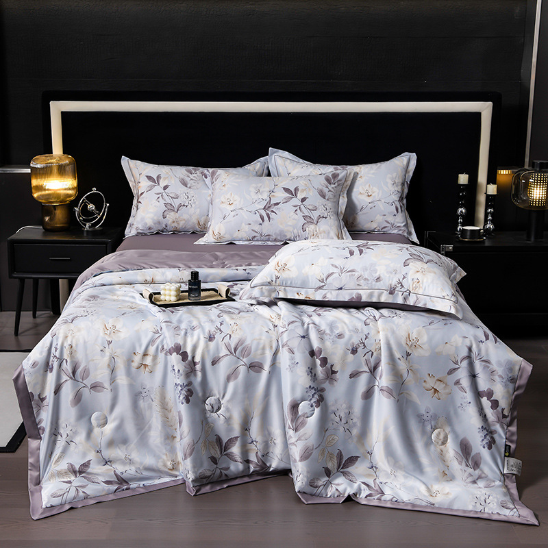🔥Offre estivale limitée 60% de réduction 🌸 Parure de Lit 4 Pièces Florale Fraîche et Respirante
