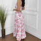 💖VENTE DU DERNIER JOUR 50% DE RÉDUCTION💖Robe féminine à imprimé floral et ourlet plissé