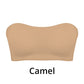 Soutien-gorge sans bretelles et sans armatures pour femmes, anti-dérapant avec fermeture croisée sur le côté