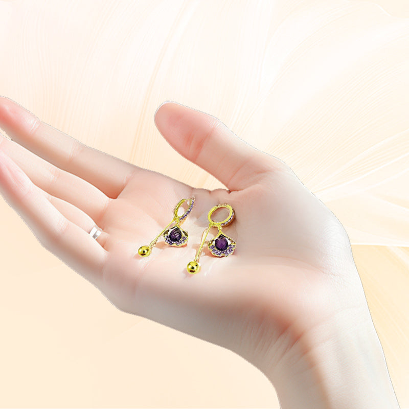 Délicates boucles d'oreilles en feuille de ginkgo pour femmes