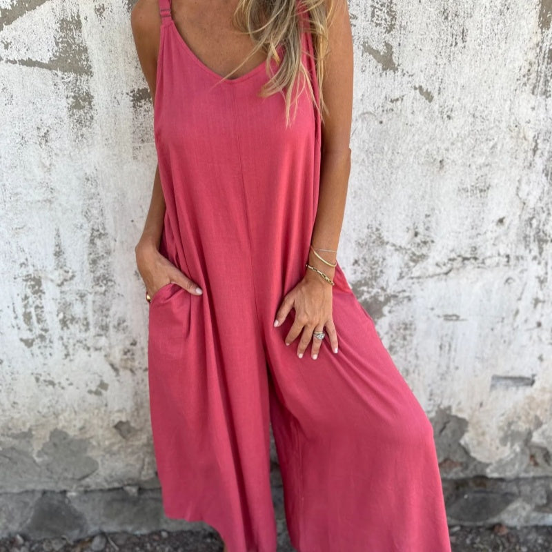 👗 Liberté & Style : Coupe Ample, Poches Pratiques, Bretelles Réglables