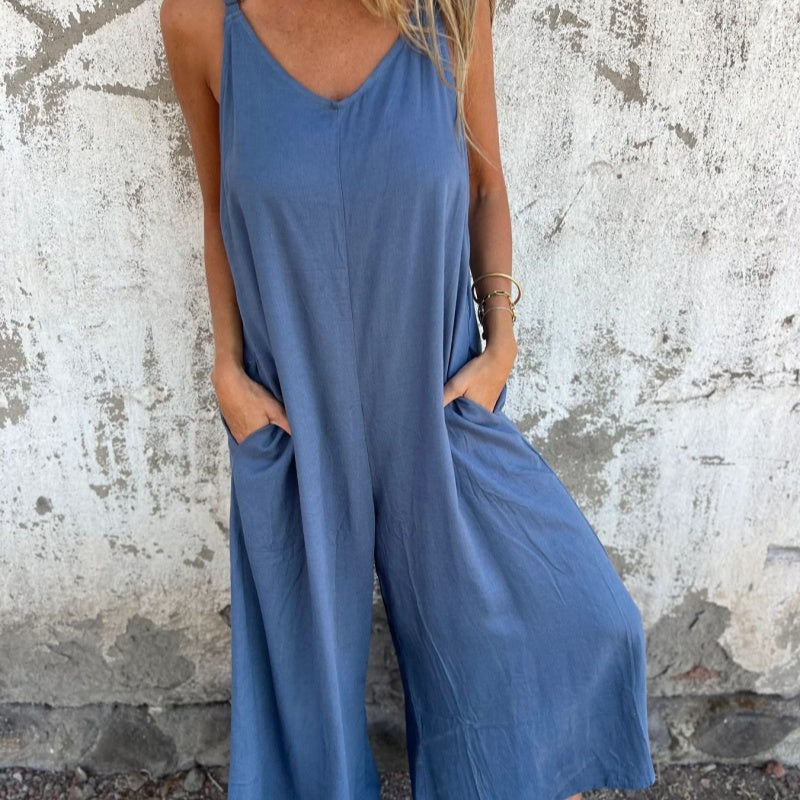 👗 Liberté & Style : Coupe Ample, Poches Pratiques, Bretelles Réglables