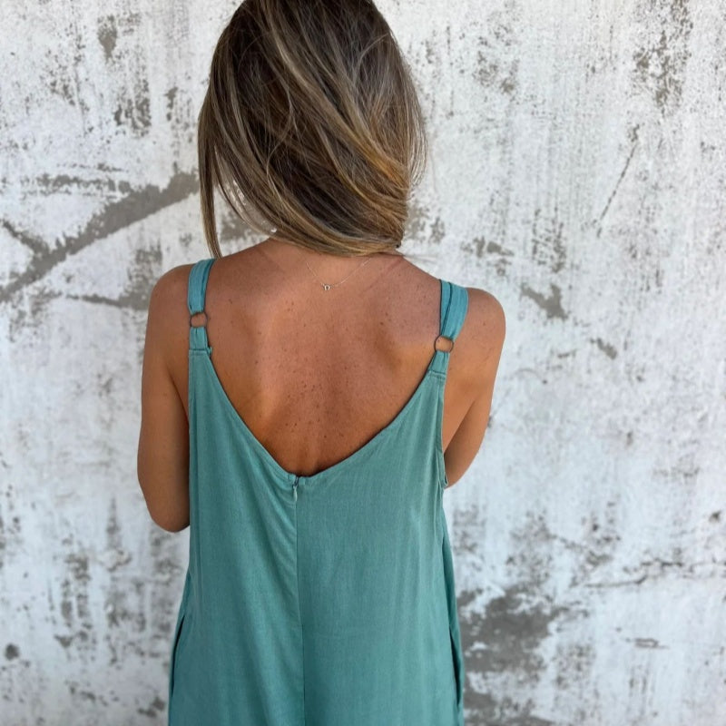 👗 Liberté & Style : Coupe Ample, Poches Pratiques, Bretelles Réglables