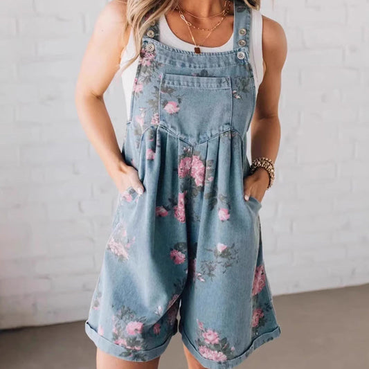 🌸2025 New Fashion Vintage Floral Imprimé en denim