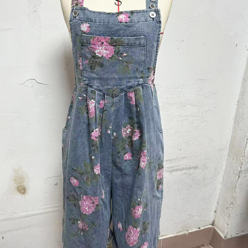 🌸2025 New Fashion Vintage Floral Imprimé en denim