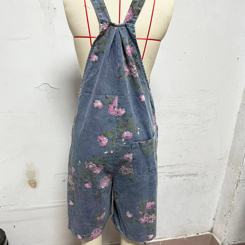 🌸2025 New Fashion Vintage Floral Imprimé en denim
