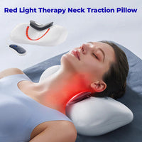 🎁59 % DE RÉDUCTION - Oreiller de traction cervicale avec luminothérapie rouge