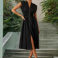 💃Vente à chaud 50⏰Robe longue élégante à col en V et fendue pour femmes👗