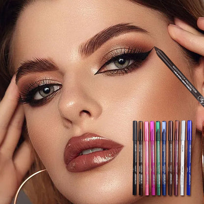 🔥40 % rabatt så länge lagret räcker!💕10 färgade gelpennor för eyeliner