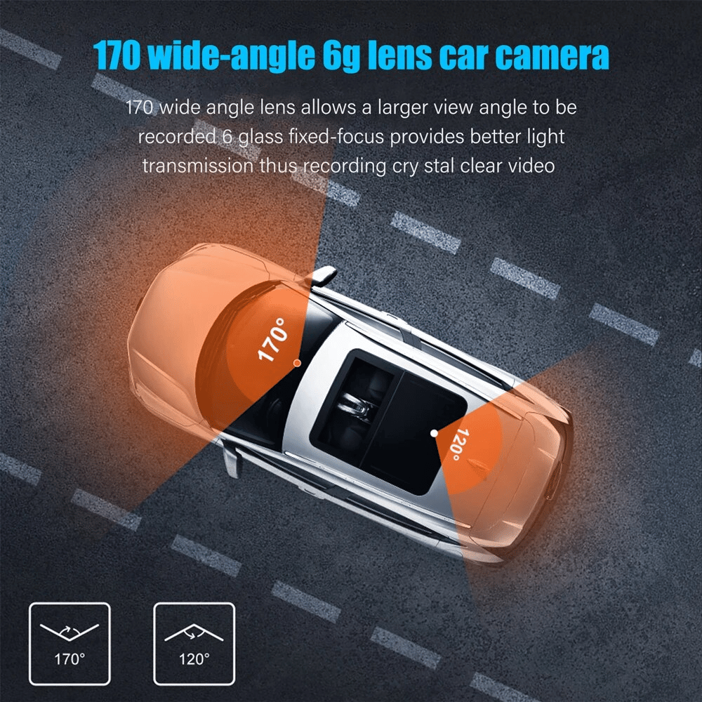 🚗Enregistreur de voiture nocturne 1080P HD 170° grand angle