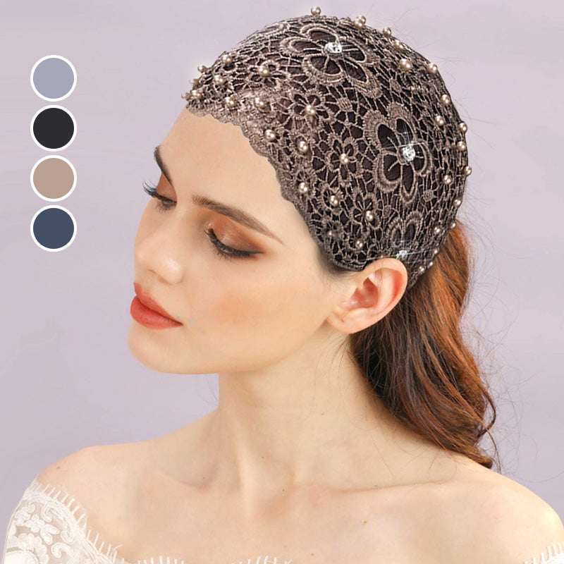📢50% de réduction pour une durée limitée📢✨Bandeau Creux Large à Perles en Fleurs de Prunier