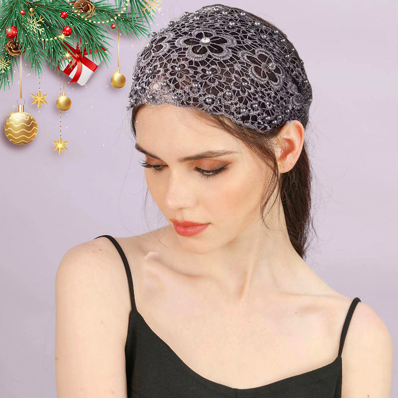 📢50% de réduction pour une durée limitée📢✨Bandeau Creux Large à Perles en Fleurs de Prunier