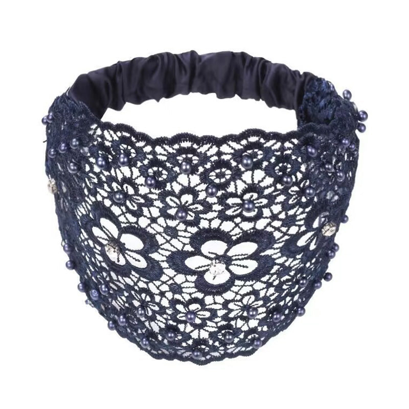 📢50% de réduction pour une durée limitée📢✨Bandeau Creux Large à Perles en Fleurs de Prunier