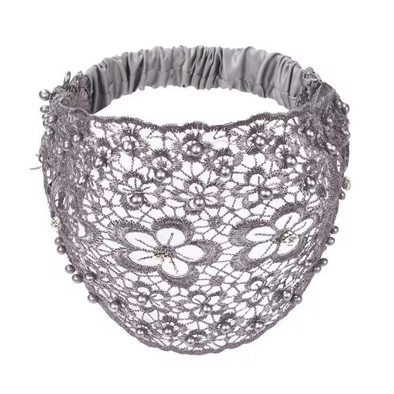 📢50% de réduction pour une durée limitée📢✨Bandeau Creux Large à Perles en Fleurs de Prunier