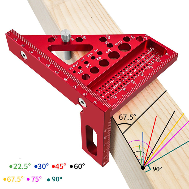🏆🔧Triangle en aluminium carré pour le travail du bois