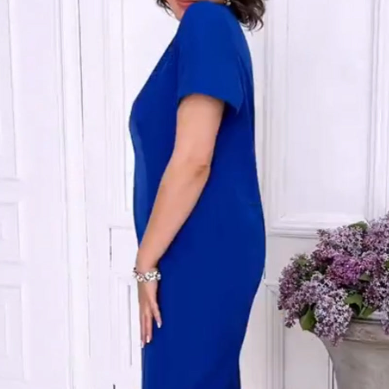 🔥Ensemble de robe moulante à la mode avec dentelle