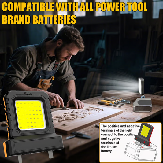 Lampe LED réglable pour outils à batterie au lithium