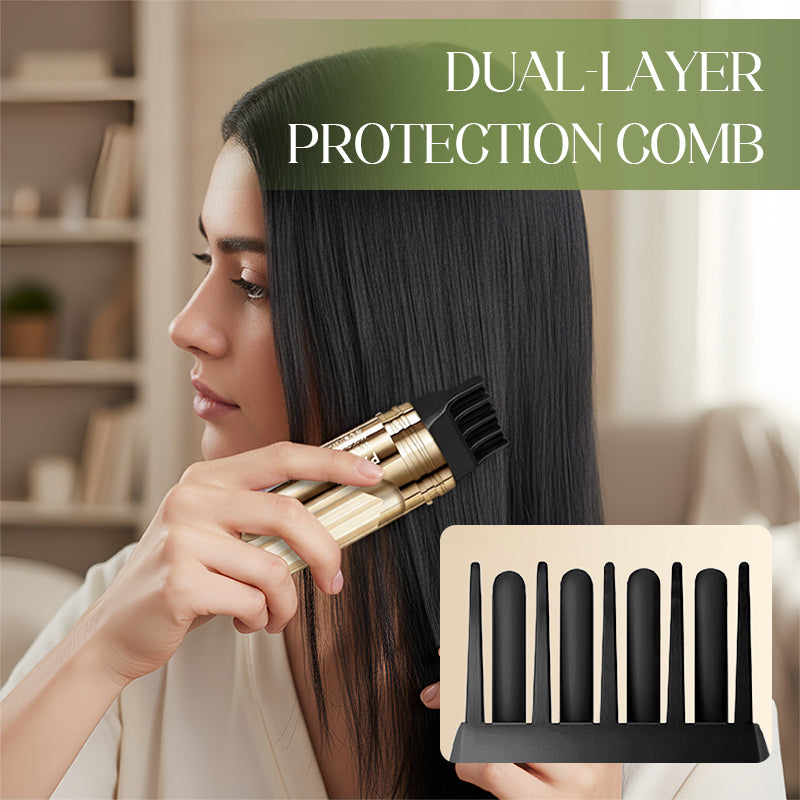 💇‍♀️ KÖP 2 FÅ 1 GRATIS! ✨ 2-i-1 Hårfärgningskam för Grått Hår - Snabb och Naturlig Täckning, Skonsam Formel för Användning Hemma 🌿📦