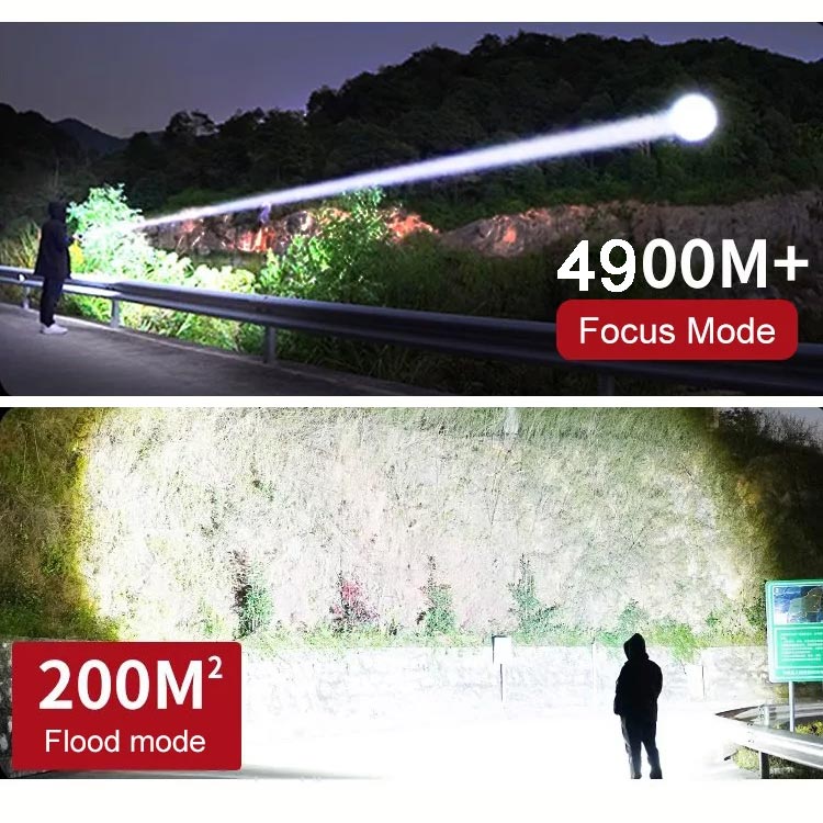 Begränsad tid 50 % rabatt💥🔦☀️Superstark ljuszoombar ficklampa