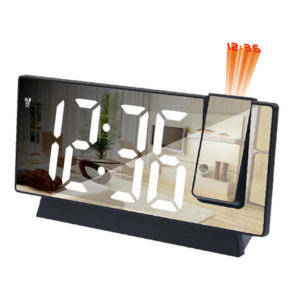 🔥40 % rabatt så länge lagret räcker!🎉Väckarklocka med projektor och LED-spegel 🕰️