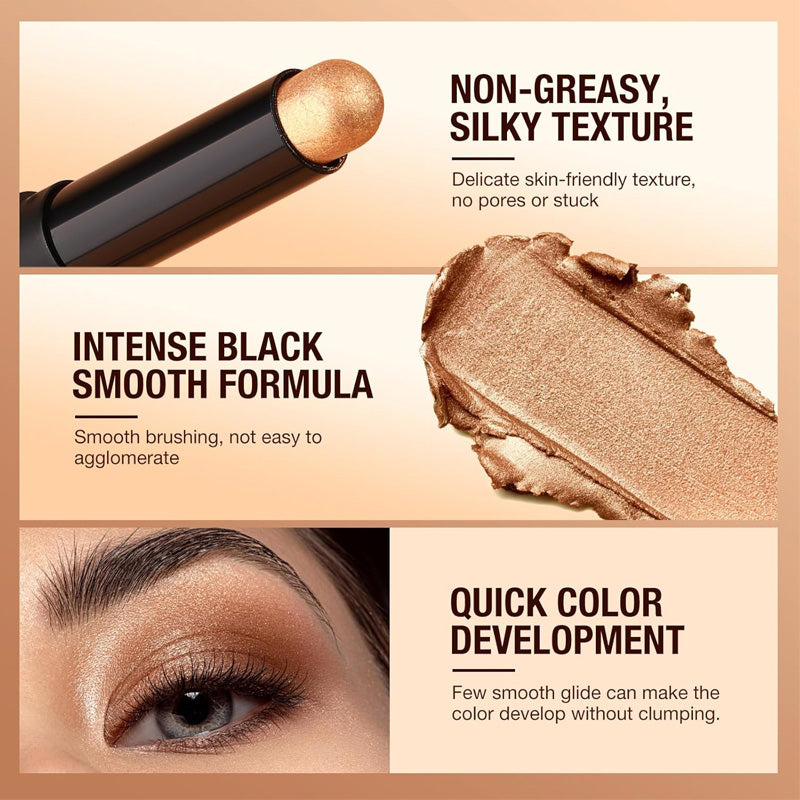 🔥Över 50 000 sålda!🎁✨8 färger glitterögonskugga i stickform - Långvarig Formula med Glitter för Professionell Makeup & Smidig Applicering 🌟👁️