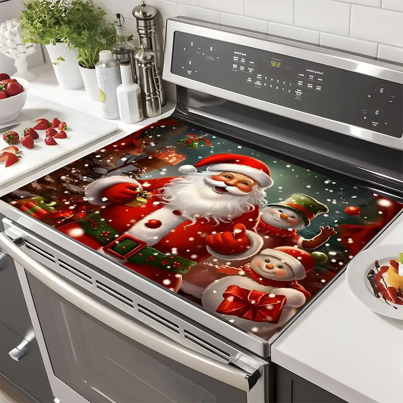 🔥40 % rabatt så länge lagret räcker!🎅🏻Julinspirerad skyddsmatta för spisen