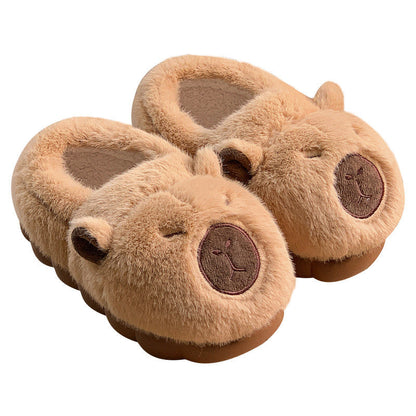 🔥40 % rabatt så länge lagret räcker!🎉Halkskyddade tofflor Capybara: mjukt foder, EVA-sula och vintervärme!🧸