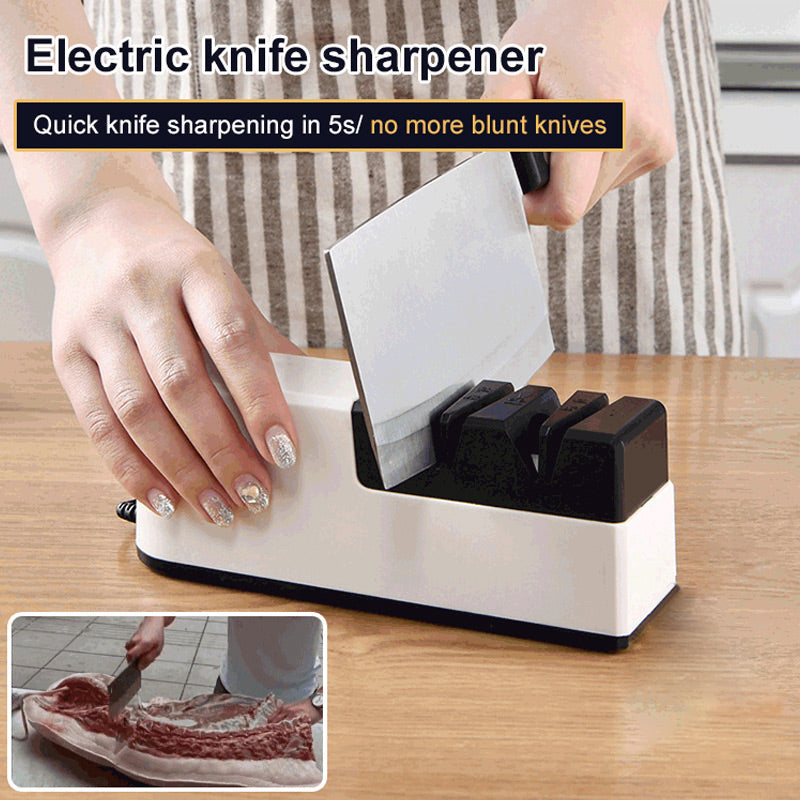 🔪 50% RABATT! ⚙️ Professionell Elektrisk Knivslipare – Snabb & Exakt Slipning, Multi-Vinkelguide för Köks- & Utomhusknivar ✨📦