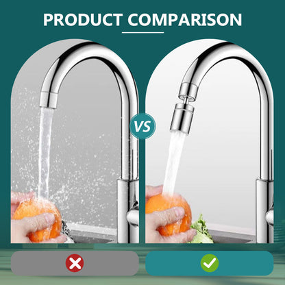 🚰 50% RABATT! 🎉 360° Vridbar Köksblandare – Dubbel Spray, Enkel Installation & Vattensnål 💧📦