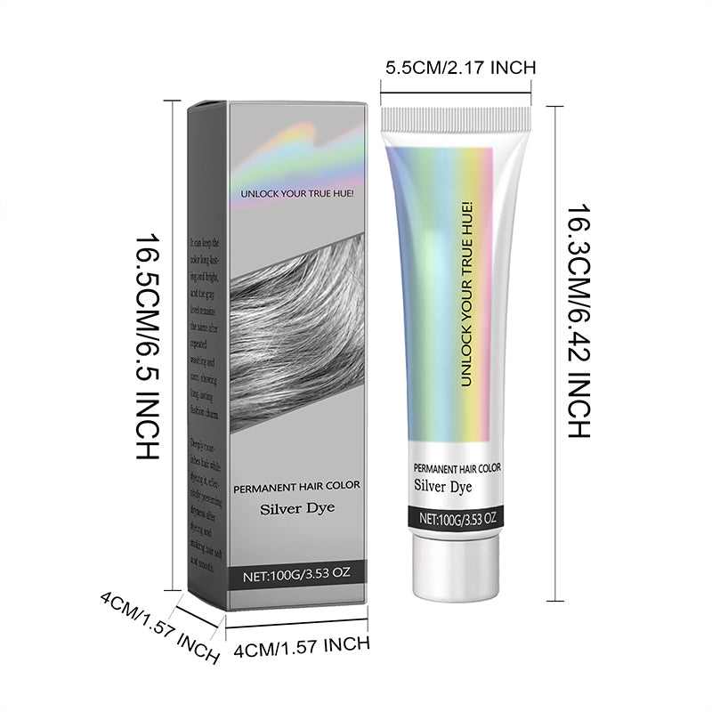🔥40 % rabatt så länge lagret räcker!🎉2-i-1 Naturlig Essens Extrakt Silver Hårfärg