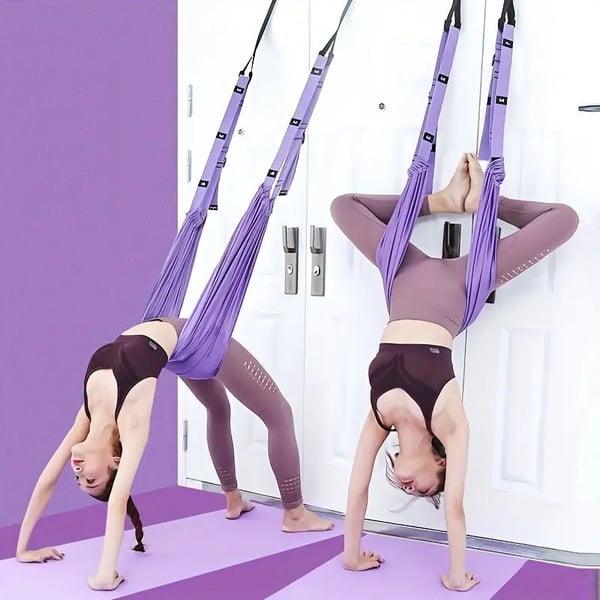 🧘‍♀️💜 50% RABATT! | Flygyoga Rep för Ryggsmärta – Lindra Smärta Hemma, Bärbart & Effektivt!