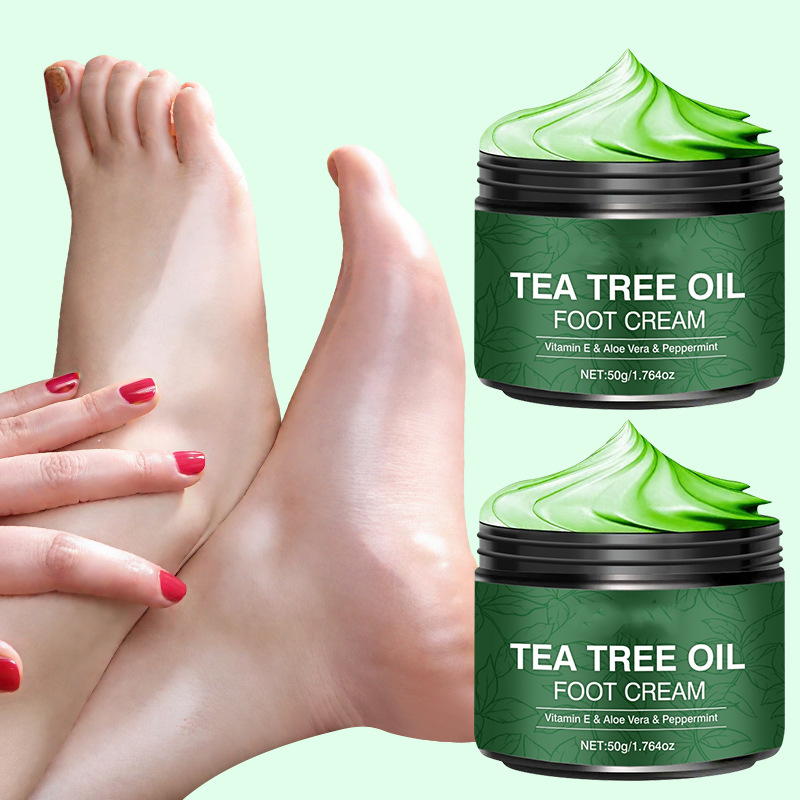 🔥Köp 1 få 1 gratis🔥Lugnande Aloe Vera & Tea Tree fotfuktcreme