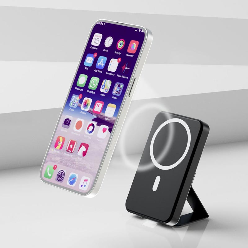 🔋50 % RABATT JUST NU! 22,5 W, 10 000 mAh magnetisk trådlös powerbank – hopfällbart inbyggt stativ, bärbar magnetisk snabbladdare för smartphones