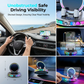 🌈 50% RABATT! 🚗 RGB-telefonhållare för bilen – automatisk fastspänning & trådlös laddning