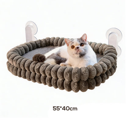 🐱 50 % RABATT NU! ☀️ Hopfällbar kattfönsterhängmatta med sugkoppar – bekväm solplats & platsbesparande ✨