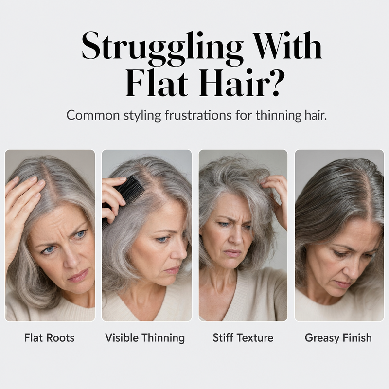 💇‍♀️ 50 % RABATT! Ge platt hår mer lyft på några sekunder – volymgivande stylingspray med långvarig stadga och persikodoft