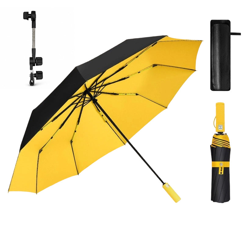 📢📢50% RABATT NU!! ⏰Stort Automatiskt Sol- & Regnskydd Paraply 125cm