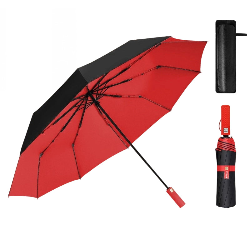 📢📢50% RABATT NU!! ⏰Stort Automatiskt Sol- & Regnskydd Paraply 125cm