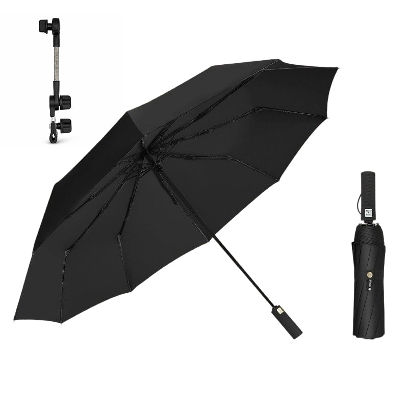 📢📢50% RABATT NU!! ⏰Stort Automatiskt Sol- & Regnskydd Paraply 125cm