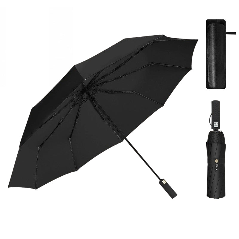 📢📢50% RABATT NU!! ⏰Stort Automatiskt Sol- & Regnskydd Paraply 125cm