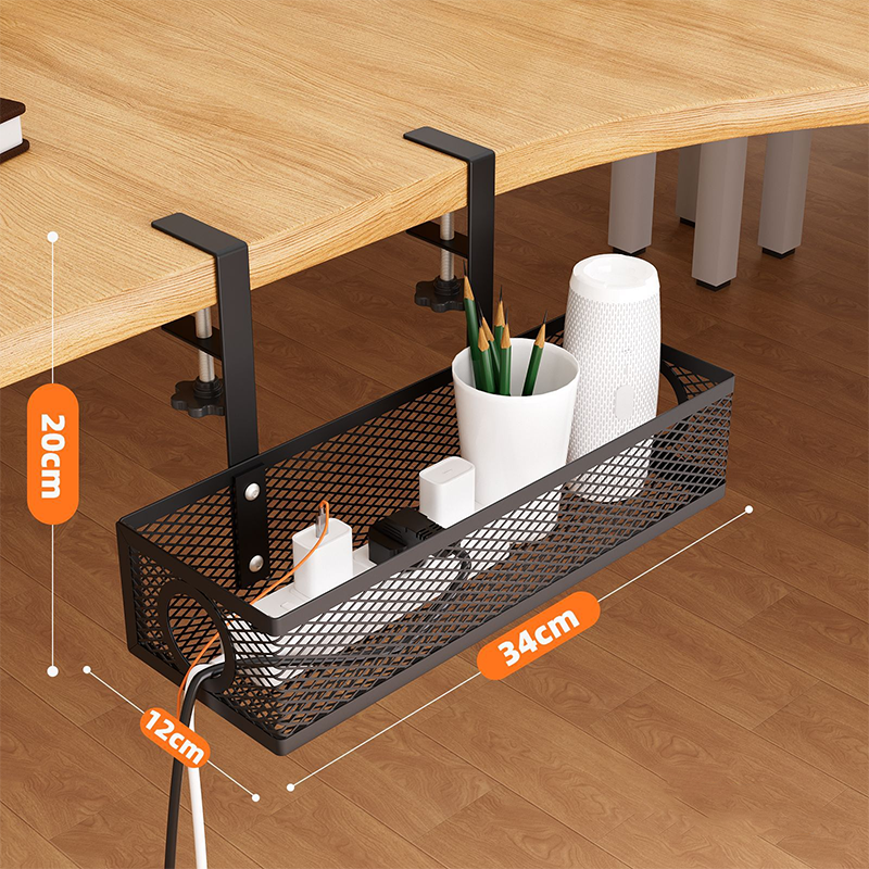 🔌 50 % RABATT JUST NU! 🖥️ Kabelhållare för under skrivbordet – Robusta klämmor, inga trassliga kablar och enkel installation – Håller kablarna snyggt ordnade och utom synhåll ✨