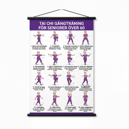 📢📢50% RABATT NU!! ⏰Träningsposter för Tai Chi för seniorer