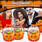 🎃 50 % RABATT NU! 👻 Halloween genomskinliga pumpa presentpåsar – dragkedja & bekvämt handtag för godis 🍬