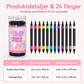 💅 50% RABATT NU ! !🌹24-färgers dubbeländade nagelkonstpennor set✨