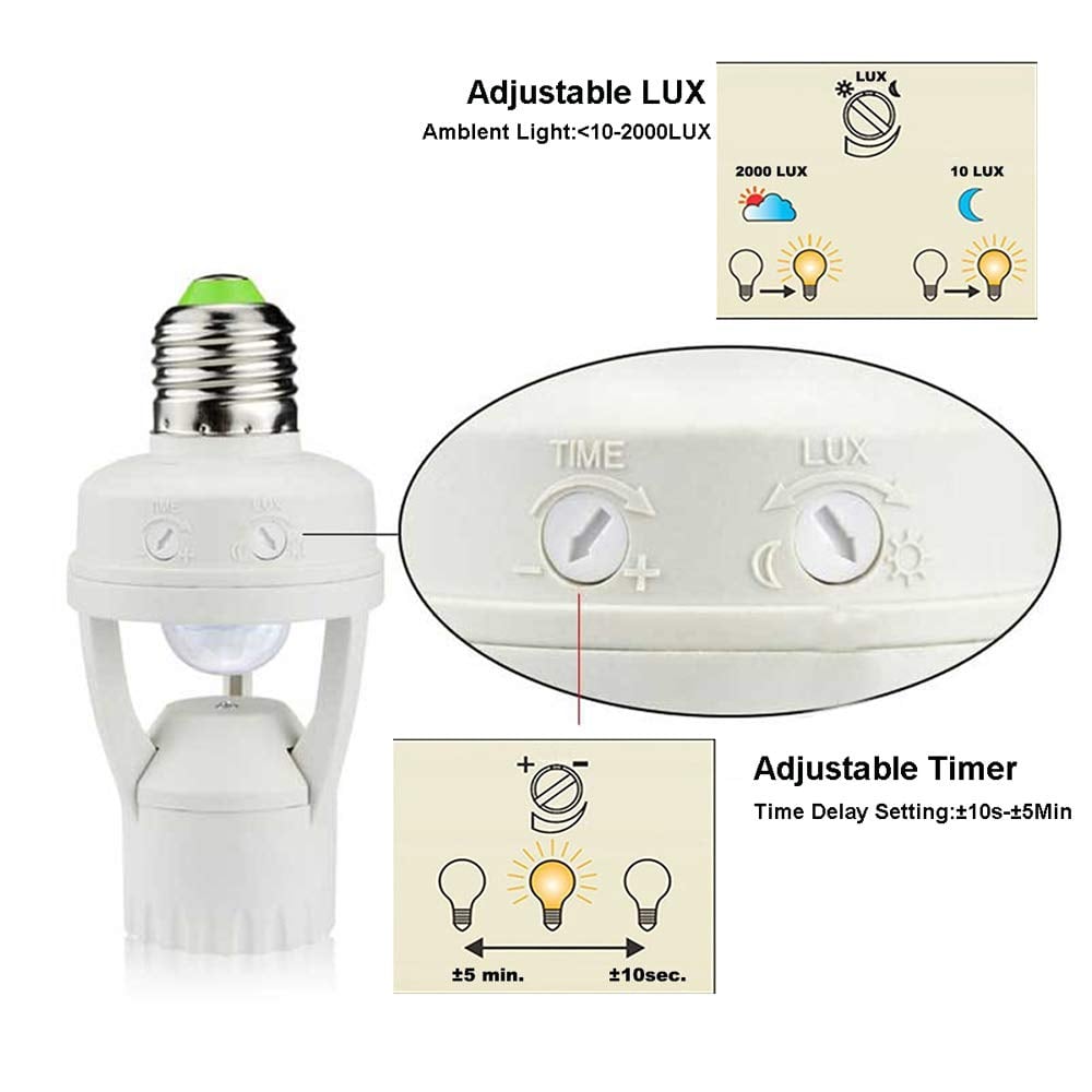 💡Lampfattning med rörelsesensor