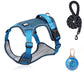 🐕 50% RABATT! 🔦 Dragfri Hundsele med Koppel & LED-halsband – Lindrar Tryck, Mjukt Nylon & Perfekt För Nattliga Promenader Och Träning 🌙
